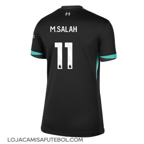 Camisa de Futebol Liverpool Mohamed Salah #11 Equipamento Secundário Mulheres 2024-25 Manga Curta